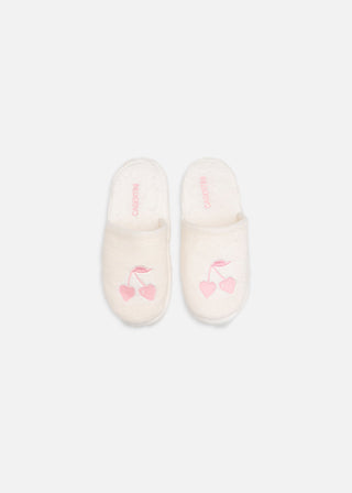 Casentini Premium Slippers - White with Pink