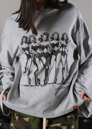 LA DOLCE VITA LONG SLEEVE T-Shirt - Ash Grey
