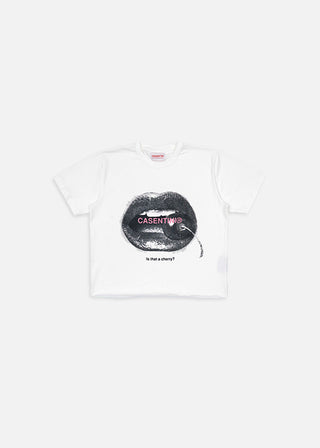 Cherry Lips T-Shirt - White